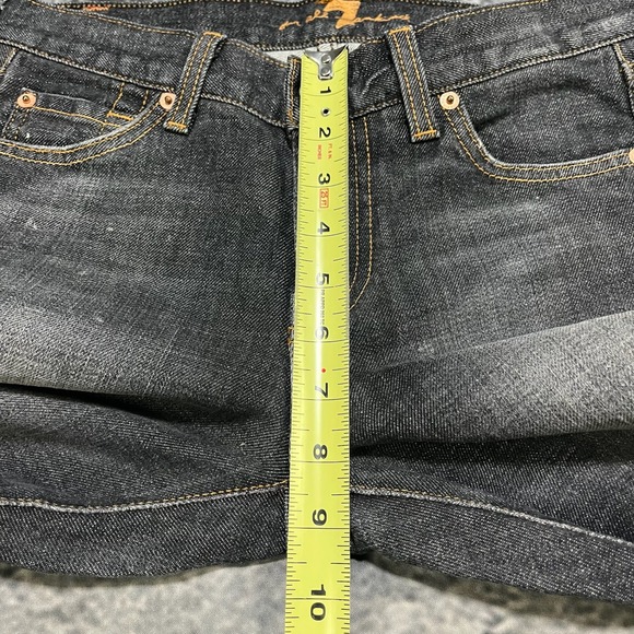 7 For All Mankind Jeans Womens 26 (29x32) Black Bootcut Low Rise Vintage Y2K - Picture 12 of 16